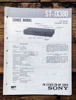 Sony ST-JX380 Tuner  Service Manual *Original*