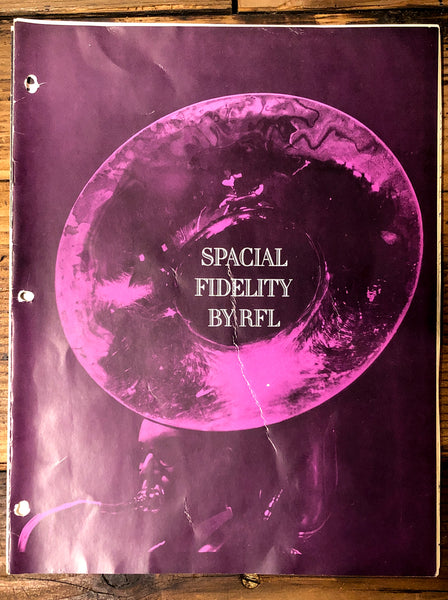 Radio Frequency Laboratories RFL Spacial Fidelity Speakers 7pg Brochure *Orig*