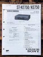 Sony ST-H2750 ST-H3750 Tuner  Service Manual *Original*