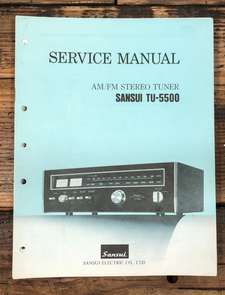 Sansui TU-5500 Tuner  Service Manual *Original*