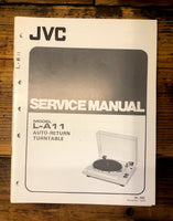 JVC L-A11 Record Player / Turntable  Service Manual *Original*