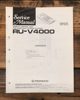 Pioneer RU-V4000 Remote Control  Service Manual *Original*