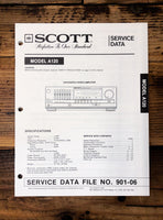 Scott Model A120 Amplifier  Service Manual *Original*