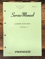 Pioneer CT-4141 Cassette Service Manual *Original*