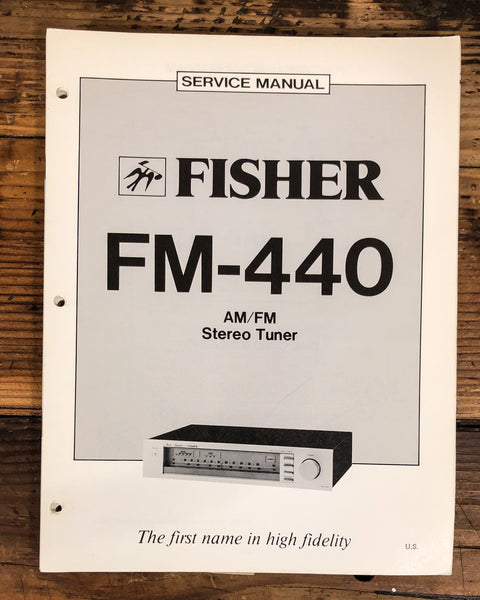 Fisher FM-440 Tuner  Service Manual *Original*