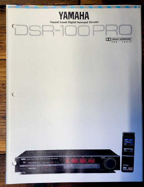 Yamaha DSR-100PRO Decoder Dealer Brochure 3pg  *Original*