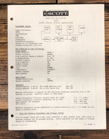 HH Scott Model 260B Amplifier Service Manual *Original*