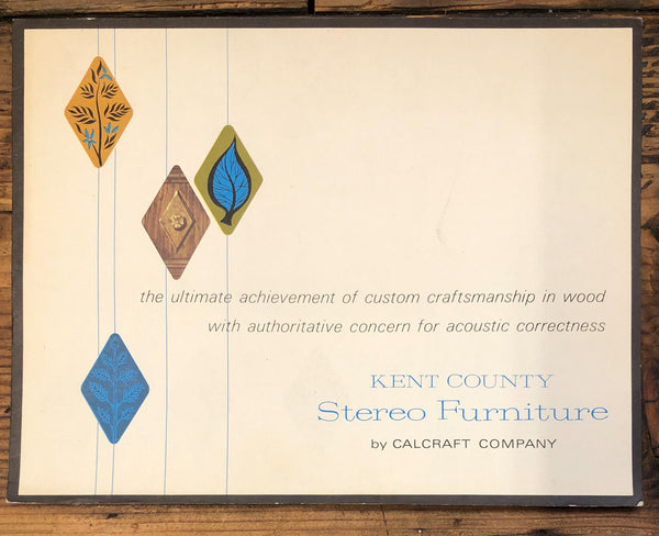 Kent County Stereo Furniture by Calcraft Console Stereo Brochure  *Orig*