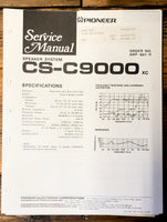 Pioneer CS-C9000 Speaker  Service Manual *Original*