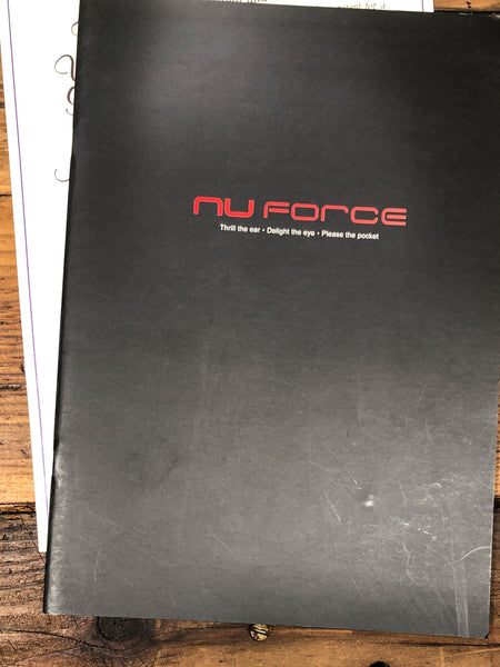 Nu Force Reference 18 Amplifier  Owner / User Manual *Original*