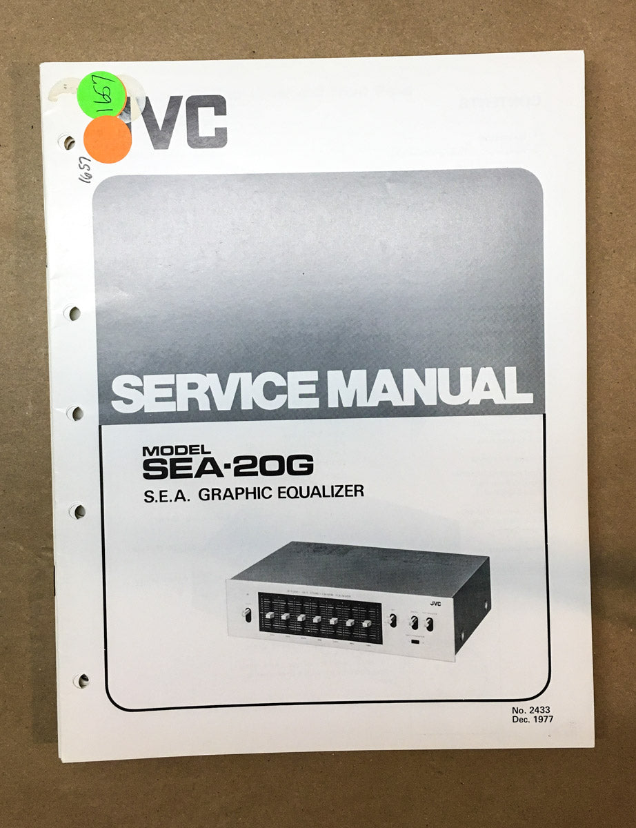 JVC SEA-20G Equalizer  Service Manual *Original*