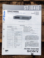 Sony ST-JX410 Tuner  Service Manual *Original*