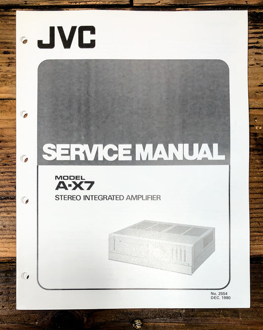JVC A-X7 Amplifier Service Manual *Original*