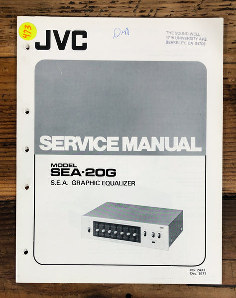 JVC SEA-20G Equalizer  Service Manual *Original*