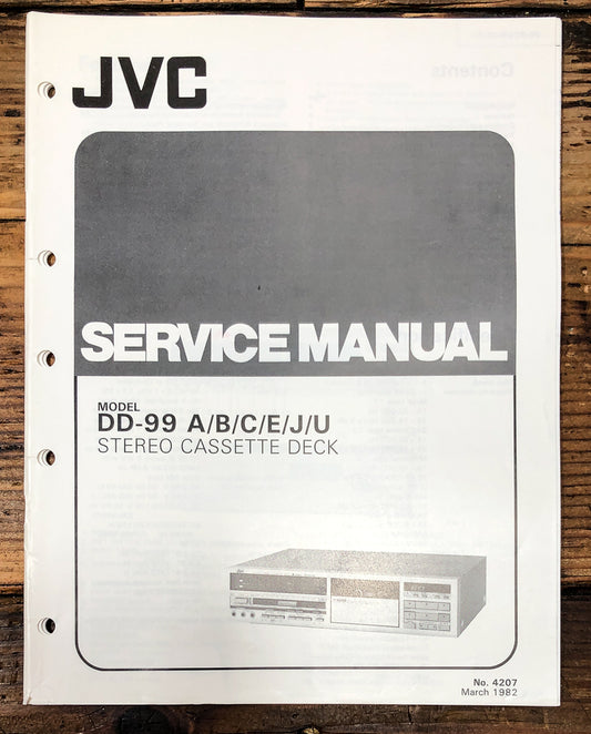 JVC DD-99 Cassette Service Manual *Original*