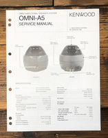 Kenwood Omni-A5 Speaker  Service Manual *Original*