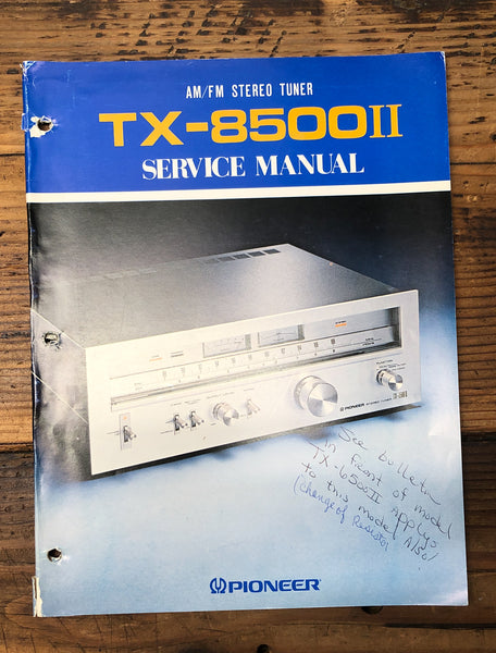 Pioneer TX-8500 II / 2 Tuner  Service Manual *Original*