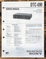 Sony DTC-690 DAT Deck  Service Manual *Original*