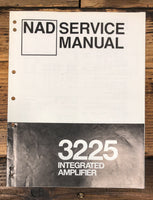 NAD Model 3225 Amplifier Service Manual *Original*