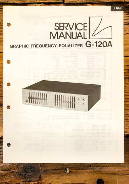 Luxman G-120A G-120 A Graphic Equalizer Service Manual *Original*