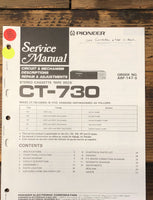 Pioneer CT-730 Cassette  Service Manual *Original*