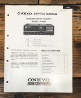 Onkyo A-8500 Amplifier Service Manual *Original*