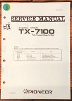 Pioneer TX-7100 Tuner  Service Manual *Original*