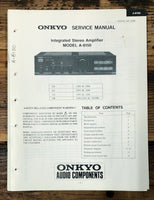 Onkyo A-8150 Amplifier  Service Manual *Original*