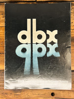 DBX Model 1BX 2BX 3BX 122 124 128 118 ++  10pg Dealer Brochure  *Original*