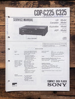 Sony CDP-C225 CDP-C325 CD Player  Service Manual *Original*
