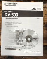 Pioneer DV-500 DVD Player Owners / User Manual *Original*