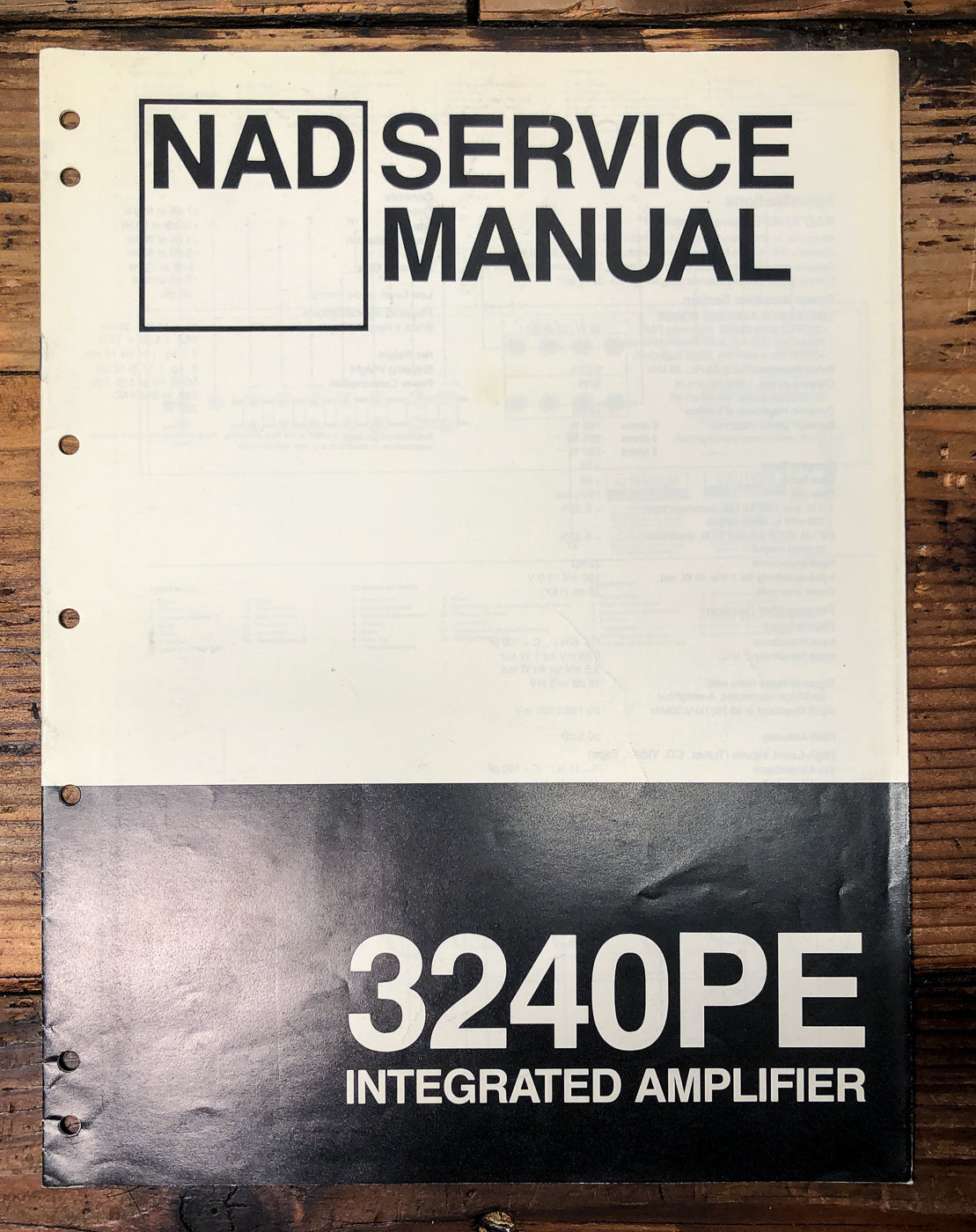 NAD Model 3240PE 3240 PE Amplifier Service Manual *Original*