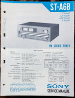 Sony ST-A6B Tuner  Service Manual *Original*