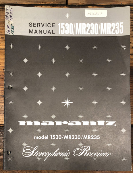 Marantz Model 1530 MR230 MR235 Receiver  Service Manual *Original*