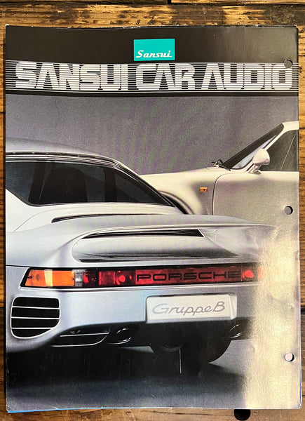 Sansui  RX-4000 -4010 -3000 SG-A500 Porsche 959 4pg Foldout Brochure *Orig*