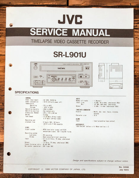 JVC SR-L901U VCR Service Manual *Original*