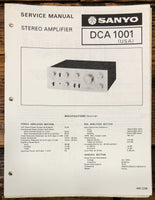 Sanyo DCA 1001 Amplifier  Service Manual *Original*