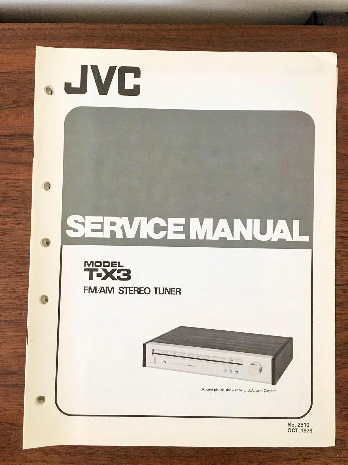 JVC T-X3 Tuner Service Manual *Original*