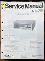 Technics RS-630US Cassette  Service Manual *Original*