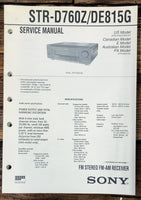 Sony STR-D760Z -DE815G Receiver  Service Manual *Original*