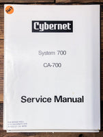 Cybernet CA-700 System 700 Amplifier  Service Manual *Original*