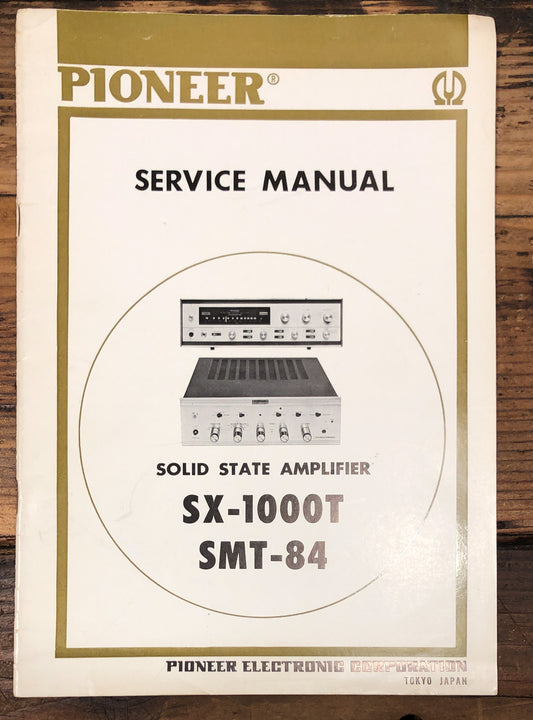 Pioneer SX-1000T SMT-84 Receiver / Amplifier  Service Manual *Original*