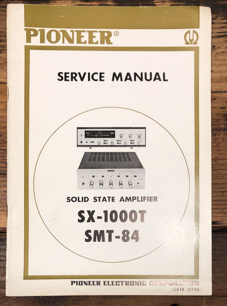 Pioneer SX-1000T SMT-84 Receiver / Amplifier  Service Manual *Original*