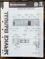 Kenwood KA-7X Amplifier  Service Manual *Original*