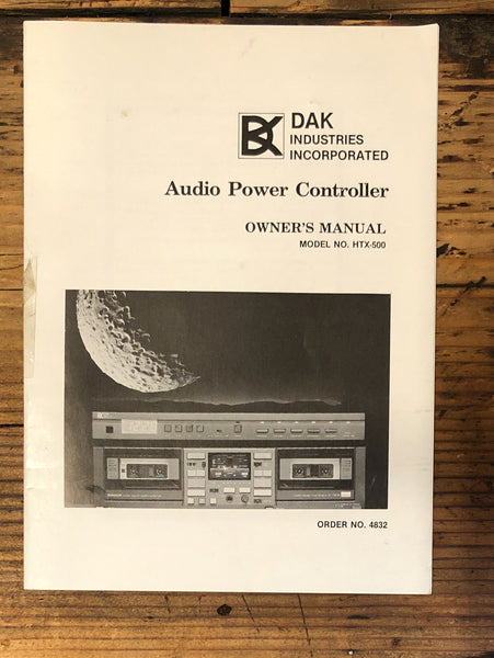 Audio Power Controller Owner / User Manual *Original* – Vintage Audio ...