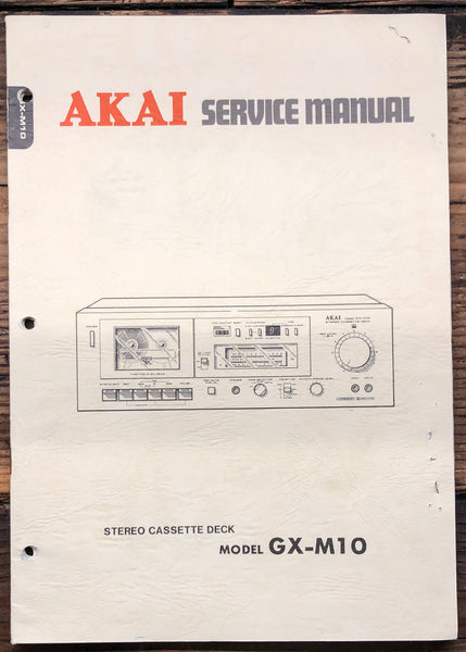 Akai GX-M10 Cassette  Service Manual *Original*