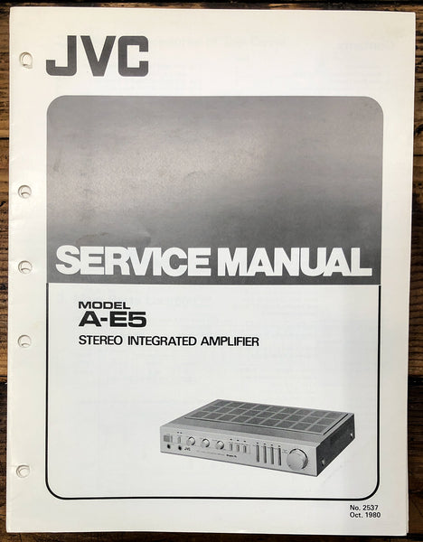 JVC A-E5 Amplifier  Service Manual *Original*