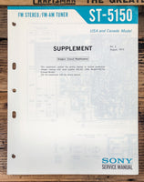 Sony ST-5150 Tuner  Service Manual *Original* #2