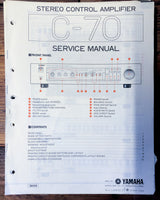 Yamaha C-70 Preamp / Preamplifier  Service Manual *Original*