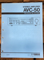 Yamaha AVC-50 Amplifier Technical Guide Service Manual *Original*